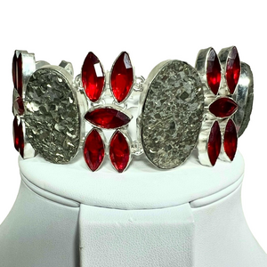 Apache Pyrite “Fool’s Gold” 925 Large Gemstone Bracelet A